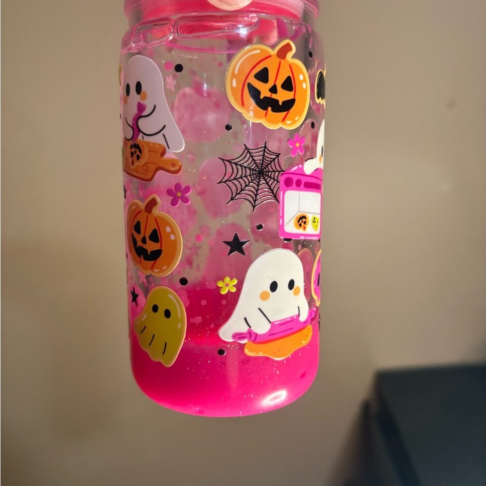 Halloween Ghost and Pumpkin Tumbler